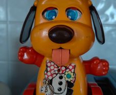 vintage retro Tomy Doggone Dog push toy 1970s  1980s