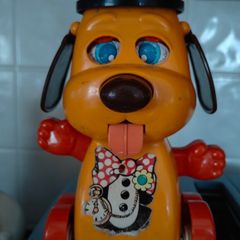 vintage retro Tomy Doggone Dog push toy 1970s  1980s