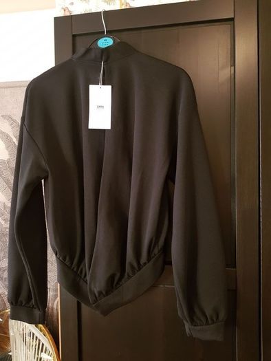 Zara Black open back Blouse, S