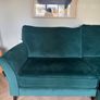 Beautiful L shaped velour sofa, Warwick fabric Image 2