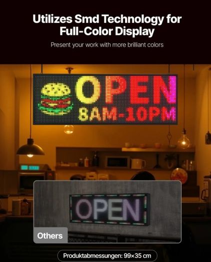 Large Programmable LED Sign P10 Full Colour Digital