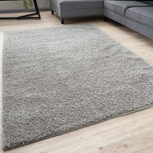 Living Room Rug - Shaggy Soft And Elegant Carpets For The Bedrooms And Kitchen, Easy To Clean, Many Different Sizes (80x150 cm, Grey)