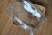 New - A Strong Wicker Type Basket - Christmas Hamper Type plus 5 foot Length of Decorative Outer Wrap -