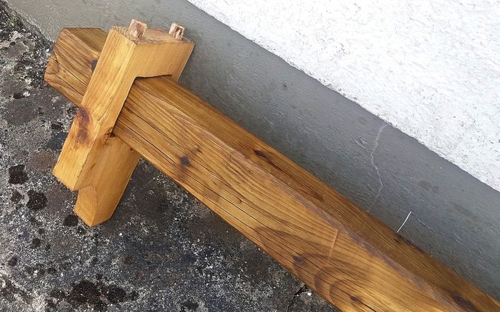 Rustic Oak Beam Mantle / Shelf
