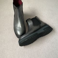 Jose Saenz grey metallic leather boots Size 39 boots