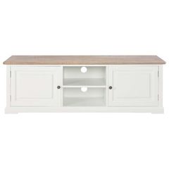 TV Cabinet White 110x30x40cm Engineered Wood