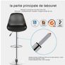 Bar Stool Modern Leather Swivel Adjustable Height Image 5