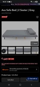 2 seater sofa bed