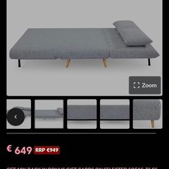 2 seater sofa bed