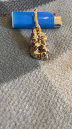 Gold Nugget Pendant 9crt
