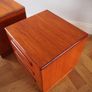 Delivery Available G Plan Fresco Teak Bedside Cabinets Chests Of Drawers Mid Century Vintage Retro Pair Image 3