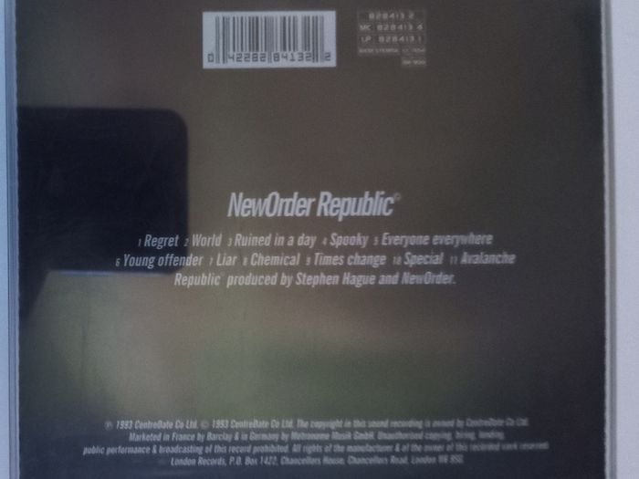 New Order [1993] Republic [1xCD Album]
