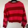 Pink & Red Stripe jumper XS Image 3
