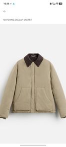 Zara Matching Collar Jacket Medium