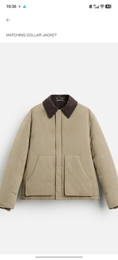 Zara Matching Collar Jacket Medium