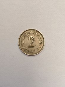 Malta 2 cents coin