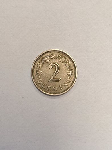 Malta 2 cents coin