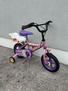 Kids Bike with Stabilisers - Pink & Purple