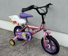 Kids Bike with Stabilisers - Pink & Purple