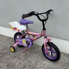 Kids Bike with Stabilisers - Pink & Purple
