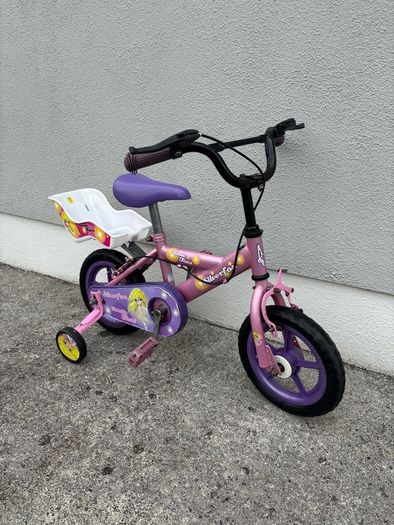 Kids Bike with Stabilisers - Pink & Purple