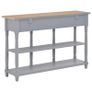 Console Table Grey 120x30x76 cm MDF Image 3