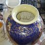 Vintage Satsuma Style Cobalt Blue & Gold Gilt Porcelain Floral Vase Postage Available or Collection in Rochfortbridge Westmeath Image 5
