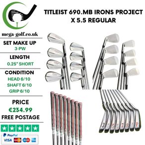 Titleist 690.MB Irons / 3-Pw / Project X 5.5 Regular