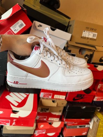 Nike Air Force 1 Low '07 Jumbo Swoosh White University Red DV3505-100