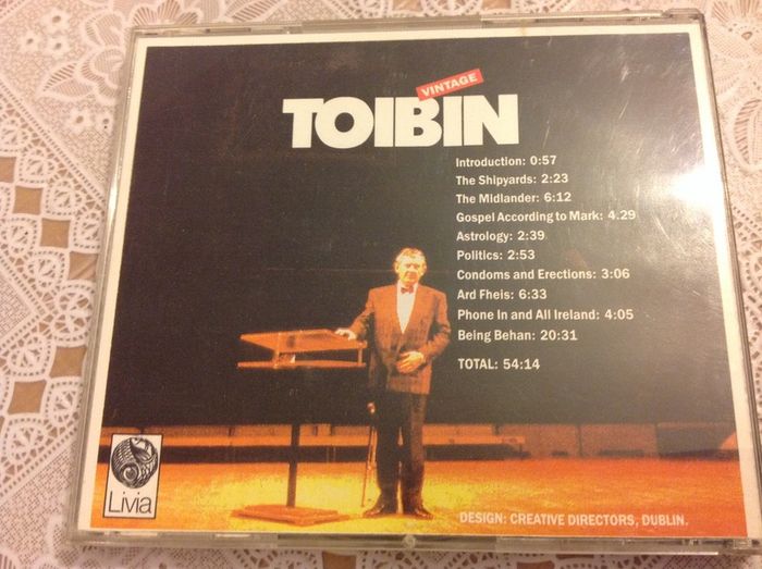 Niall Toibin CD.  Vintage Toibin.