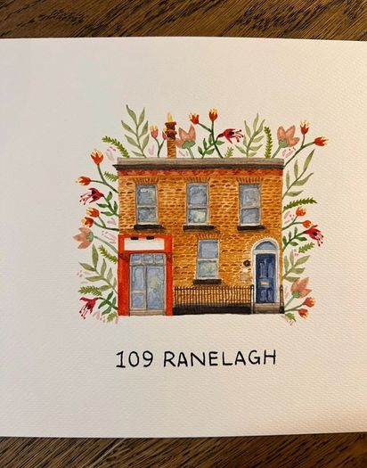 Custom Home Watercolour Painting