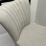 Set of 2 Contemporary Linen Accent Chair with Channel-Tufted Back Image 2