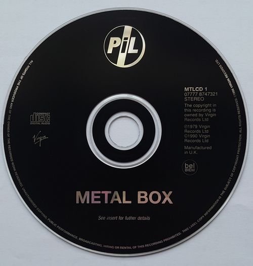 Public Image Ltd - Metal Box - CD