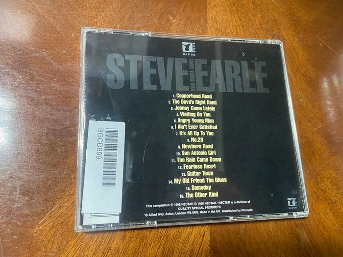 The Very Best of Steve Earl CD Angry Young Man