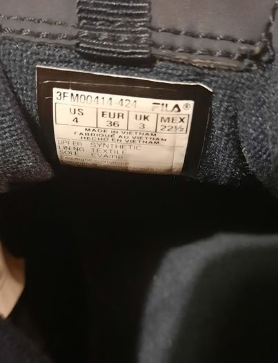 Fila size 3