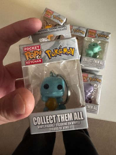 pokemon pop keyring x6