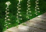 4-Pack Stake Christmas Lights Outdoor | Spiral Tree Lights 200 Warm White LEDs | Battery Powered Christmas Lights | Outdoor Christmas Decorations | Outdoor Christmas Lights (FREE POSTAGE)