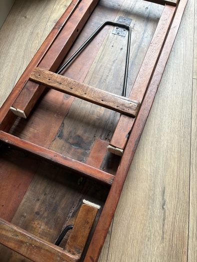 Ex display Smithers of Stanford reclaimed wood rustic foldaway console table