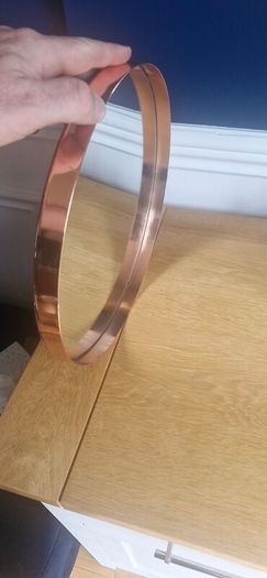 Round glass drinks tray
