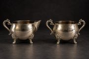 Vintage Silver-Plated Cream &amp; Sugar Set