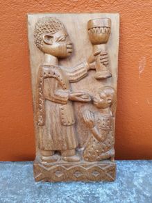antique African hand craved picture