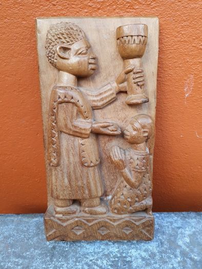 antique African hand craved picture