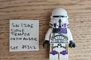 lego sw1206 clone trooper commander, set 75342