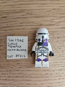 lego sw1206 clone trooper commander, set 75342