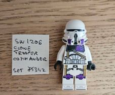 lego sw1206 clone trooper commander, set 75342