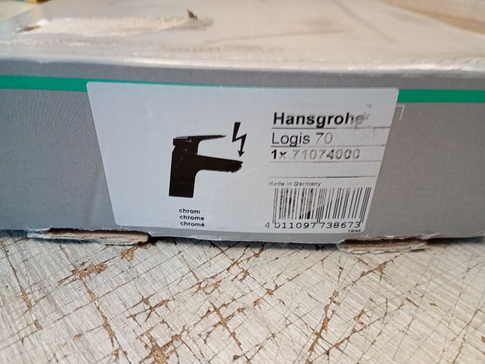 hansgrohe Logis Single Lever Basin Mixer 70 For Vented Hot Water Cylinders with Push-Open Waste - 71074000