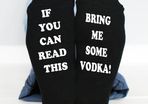 If You Can Read This, bring me some vodka Socks Mens