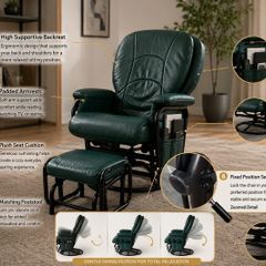 Luxury Swivel Glider Rocking Chair