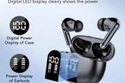 2025 Wireless Earbuds, Bluetooth 5.3 Headphones in Ear with 4 HD Mics, 40H Bluetooth Earbuds Deep Bass HiFi Stereo, Mini Ear Buds ENC Noise Cancelling, IP7 Waterproof for Running-S56