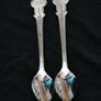 Rolex Tea Spoons Pair Bucherer of Switzerland Lugano Vintage Image 2